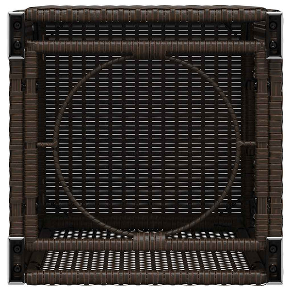 Propan Tank Verstecktisch Braun Poly Rattan