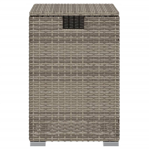 Poly Rattan Propan Tank Verstecktisch Grau 40x40x60cm