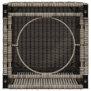 Poly Rattan Propan Tank Verstecktisch Grau 40x40x60cm