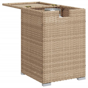 Propan Tank Verstecktisch Beige Poly Rattan