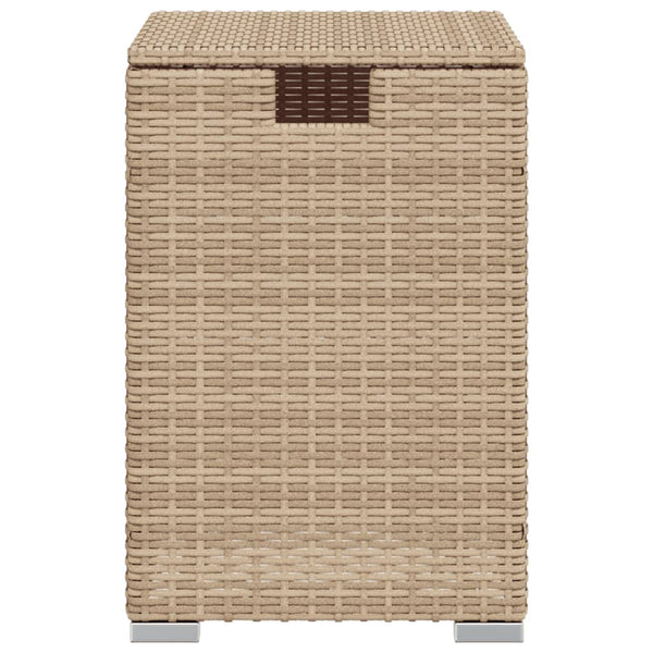 Propan Tank Verstecktisch Beige Poly Rattan