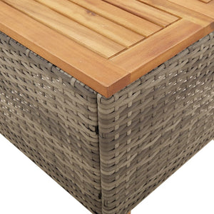3-tlg. Bistro Set Grau mit Kissen