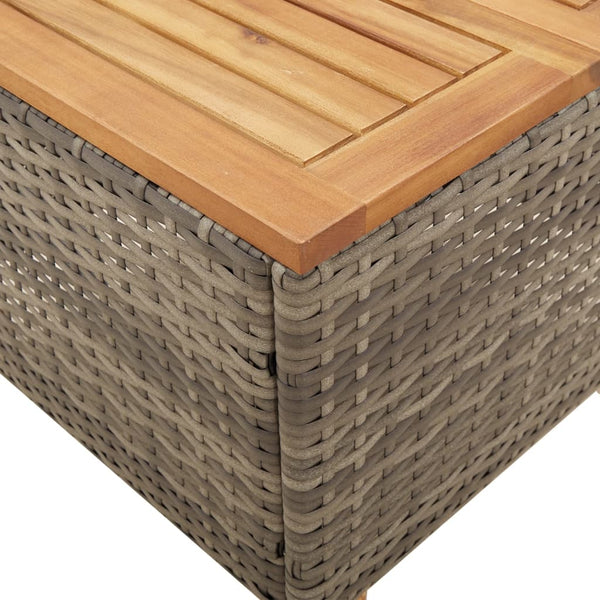 3-tlg. Bistro Set Grau mit Kissen