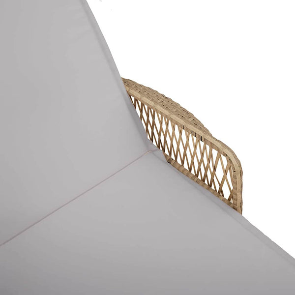 3er-Set Sonnenliege Beige Hellgrau
