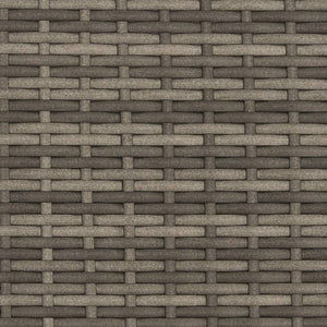 Gartensofa 2-Sitzer mit Hockern Grau Rattan
