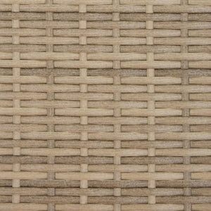 vidaXL 2-Seater Garden Sofa with Stools Beige Poly Rattan