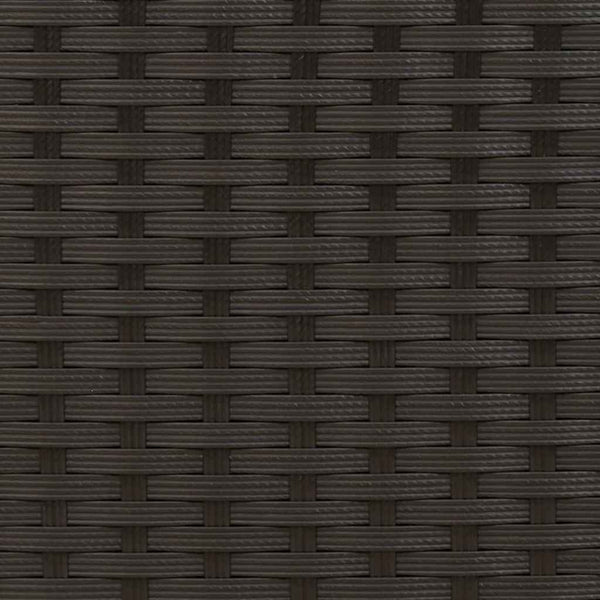Doppel Sonnenliege mit Dach Schwarz Poly Rattan