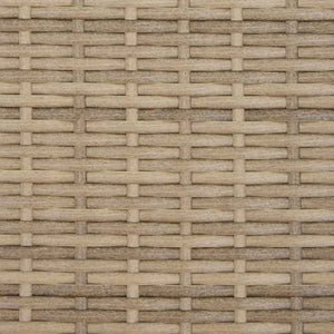 Doppel Sonnenliege mit Dach Beige Poly Rattan
