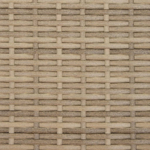 Doppel Sonnenliege mit Dach Beige Poly Rattan