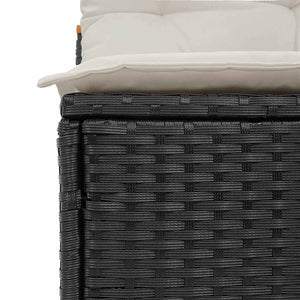 Gartensofas ohne Armlehne mit Kissen, 2er Set