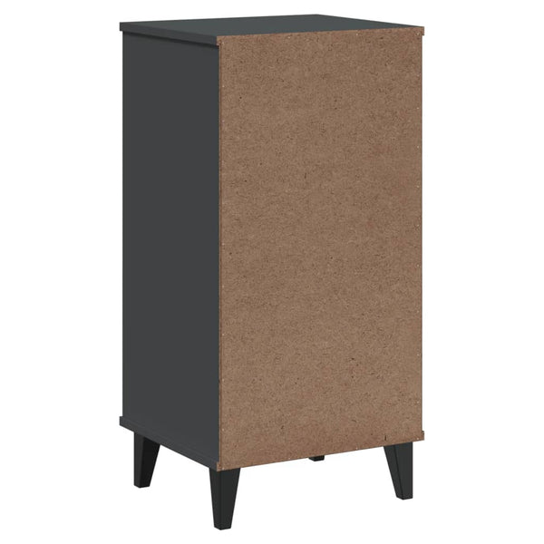 vidaXL Table de chevet VIKEN anthracite, aggloméré