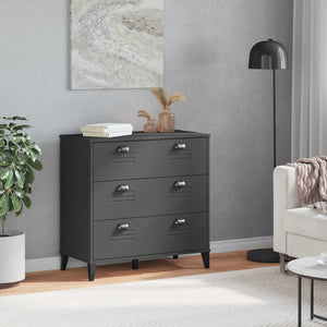 Kommode VIKEN Anthrazit Holz