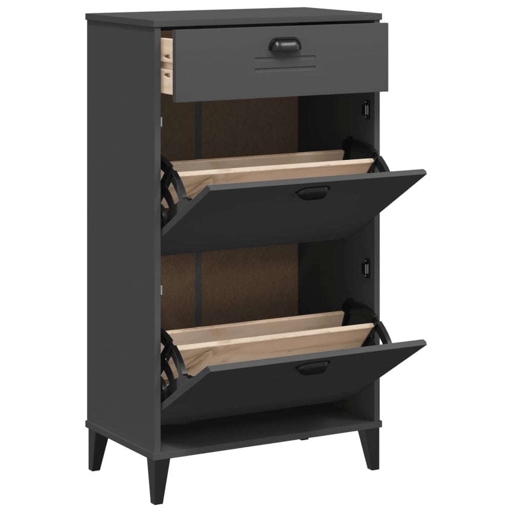 Anthrazit Schuhschrank VIKEN