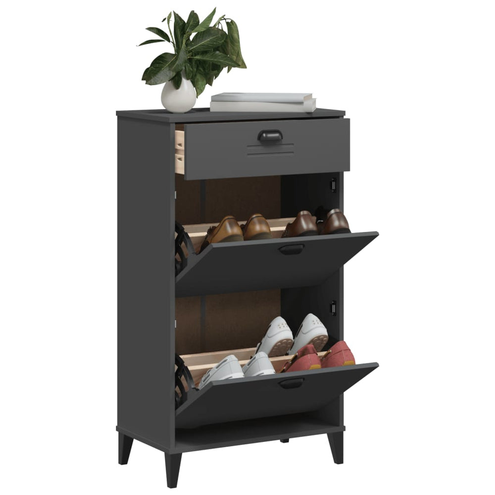 Anthrazit Schuhschrank VIKEN