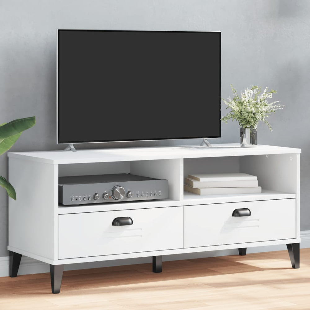 Weißer TV-Schrank VIKEN Holzwerkstoff