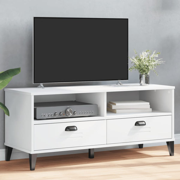 Weißer TV-Schrank VIKEN Holzwerkstoff