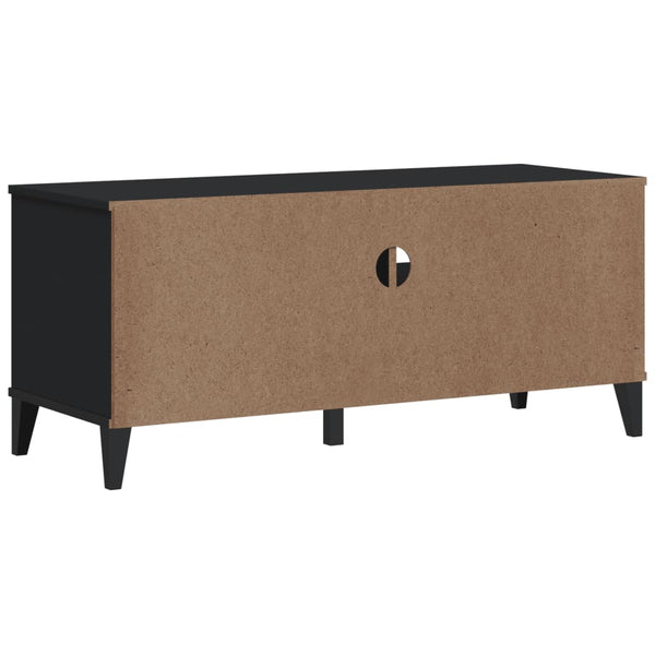 Schwarzer Schuhschrank VIKEN