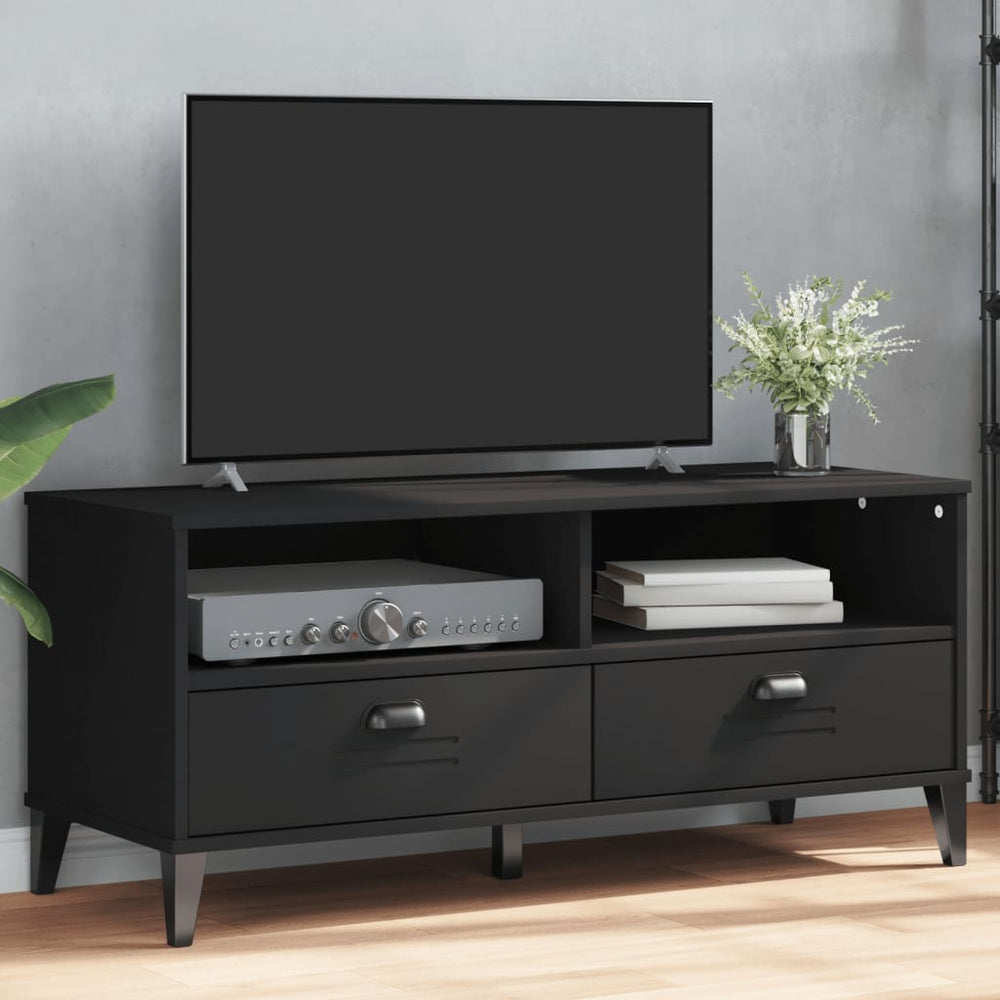 vidaXL Shoe Cabinet VIKEN Black Engineered Wood