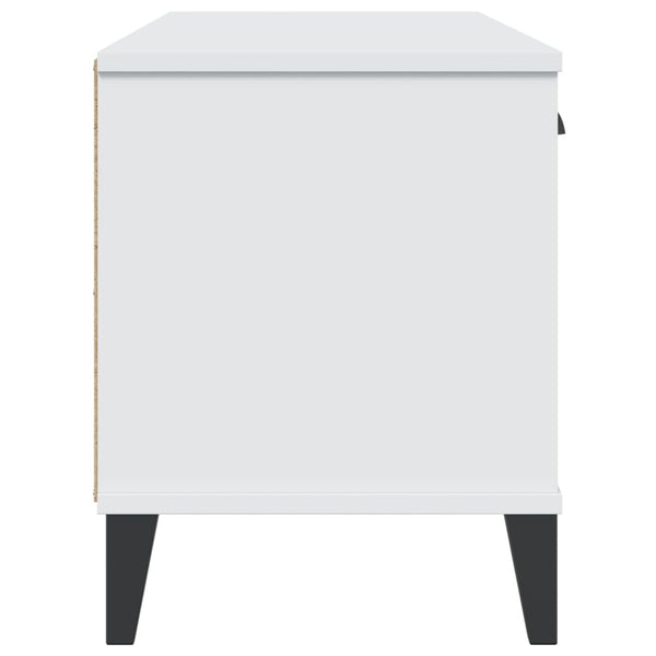 Schuhbank Weiß Holzwerkstoff 106 cm