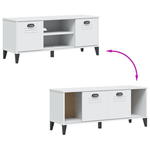 Schuhbank Weiß Holzwerkstoff 106 cm
