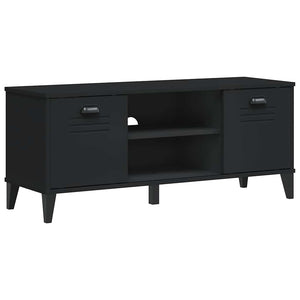 Schuhbank Schwarz 106 cm mit Sitzfläche