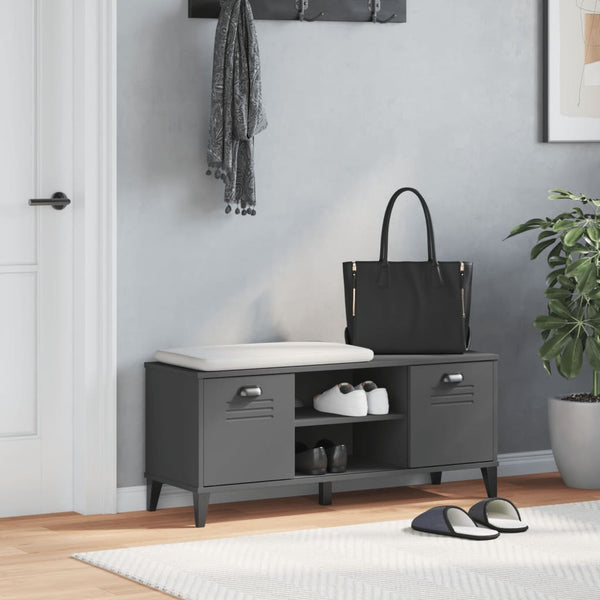 Schuhbank Anthrazit 106 cm Holzwerkstoff