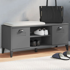 Schuhbank Anthrazit 106 cm Holzwerkstoff