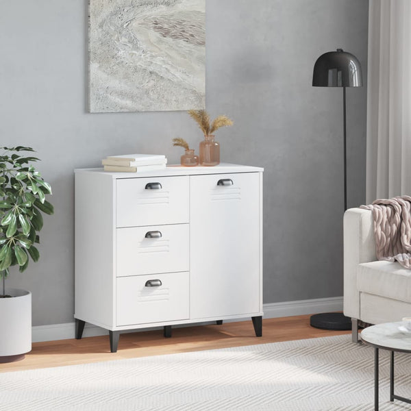 Weißes Sideboard VIKEN 80x80 cm