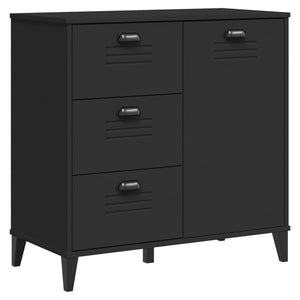 Schwarzes Sideboard VIKEN 80 cm