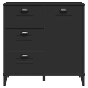 Schwarzes Sideboard VIKEN 80 cm