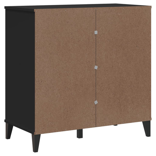 Schwarzes Sideboard VIKEN 80 cm