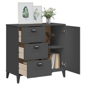 vidaXL Buffet VIKEN anthracite 80x40x80 cm bois d'ingénierie