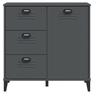 vidaXL Buffet VIKEN anthracite 80x40x80 cm bois d'ingénierie