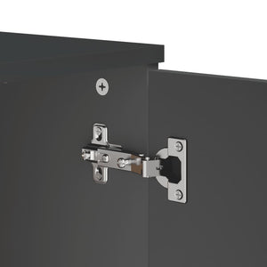 vidaXL Buffet VIKEN anthracite 80x40x80 cm bois d'ingénierie