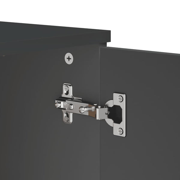vidaXL Buffet VIKEN anthracite 80x40x80 cm bois d'ingénierie