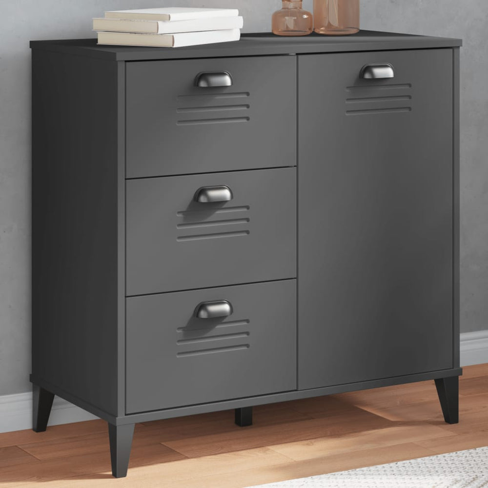 vidaXL Sideboard VIKEN Anthracite 80x40x80 cm Engineered Wood