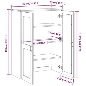 Highboard-Aufsatz VIKEN, Weiß