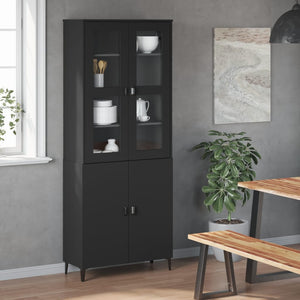 Highboard Aufsatz VIKEN, Schwarz