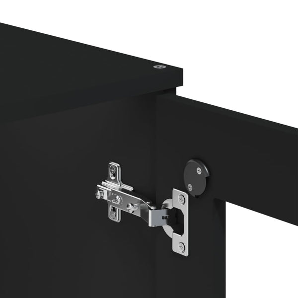 Highboard Aufsatz VIKEN, Schwarz