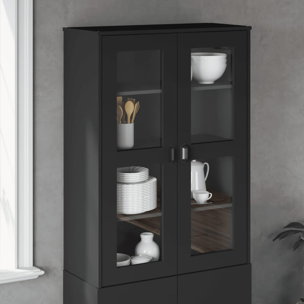vidaXL Highboard Top VIKEN Black Engineered Wood