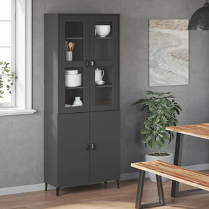 Highboard Aufsatz VIKEN Anthrazit