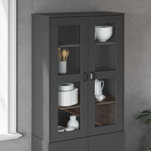 Highboard Aufsatz VIKEN Anthrazit