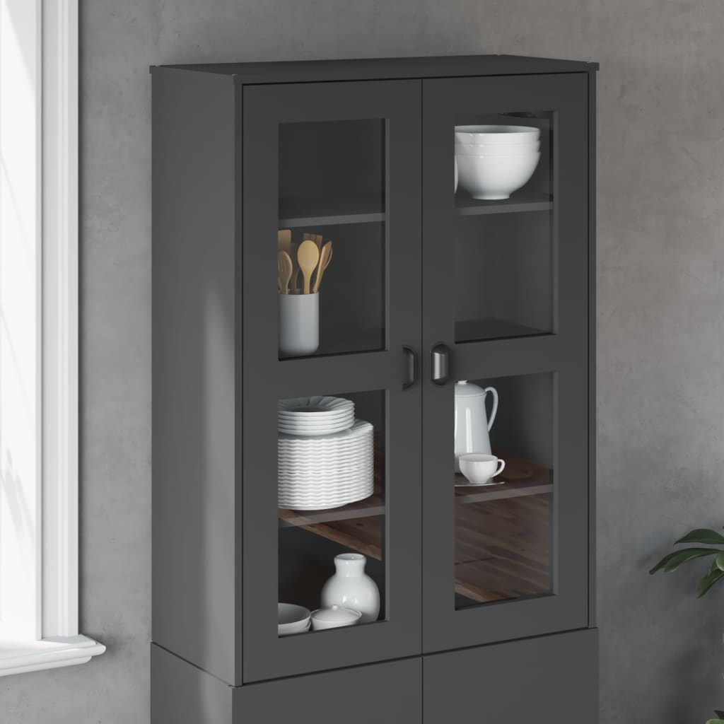 Highboard Aufsatz VIKEN Anthrazit