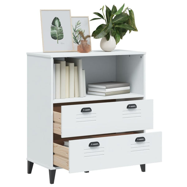 Bücherschrank VIKEN Weiß 80x40x90 cm