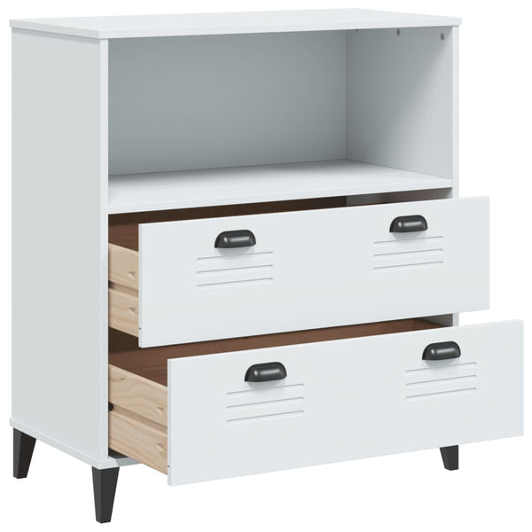 Bücherschrank VIKEN Weiß 80x40x90 cm