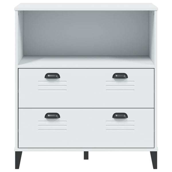 Bücherschrank VIKEN Weiß 80x40x90 cm