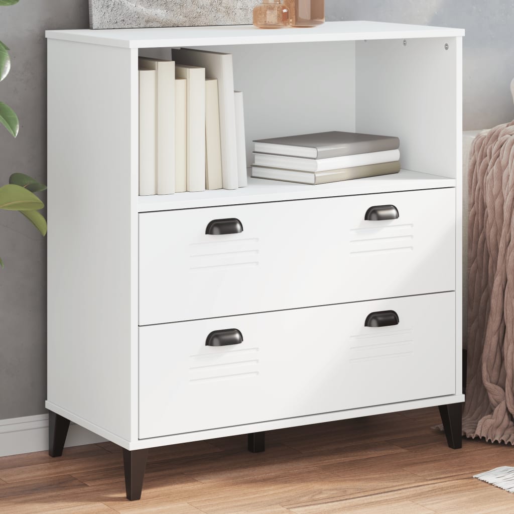 Bücherschrank VIKEN Weiß 80x40x90 cm