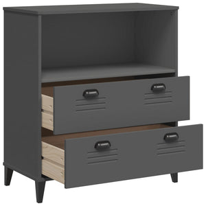 Bücherschrank Anthrazit 80x90 cm