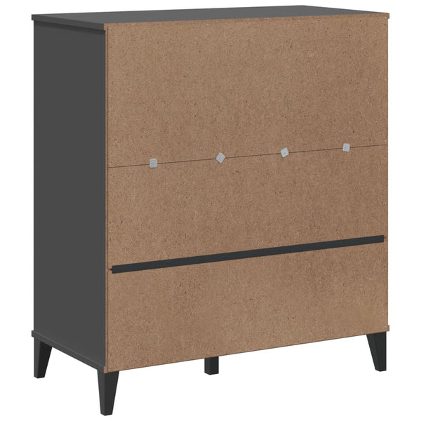 Bücherschrank Anthrazit 80x90 cm