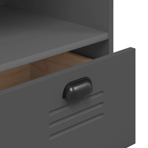 Bücherschrank Anthrazit 80x90 cm